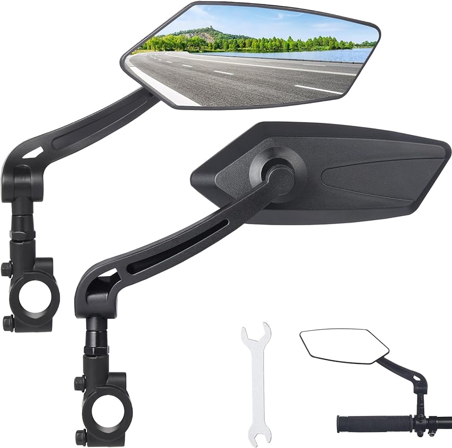 2 Pack Bike Mirror 360° Adjustable