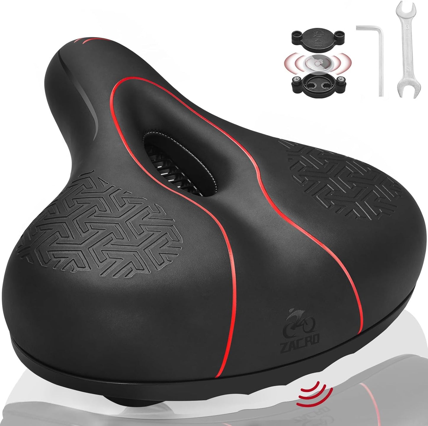 Wide Bicycle Seat Fit for Peloton Bike & Bike+, Outdoor Bike