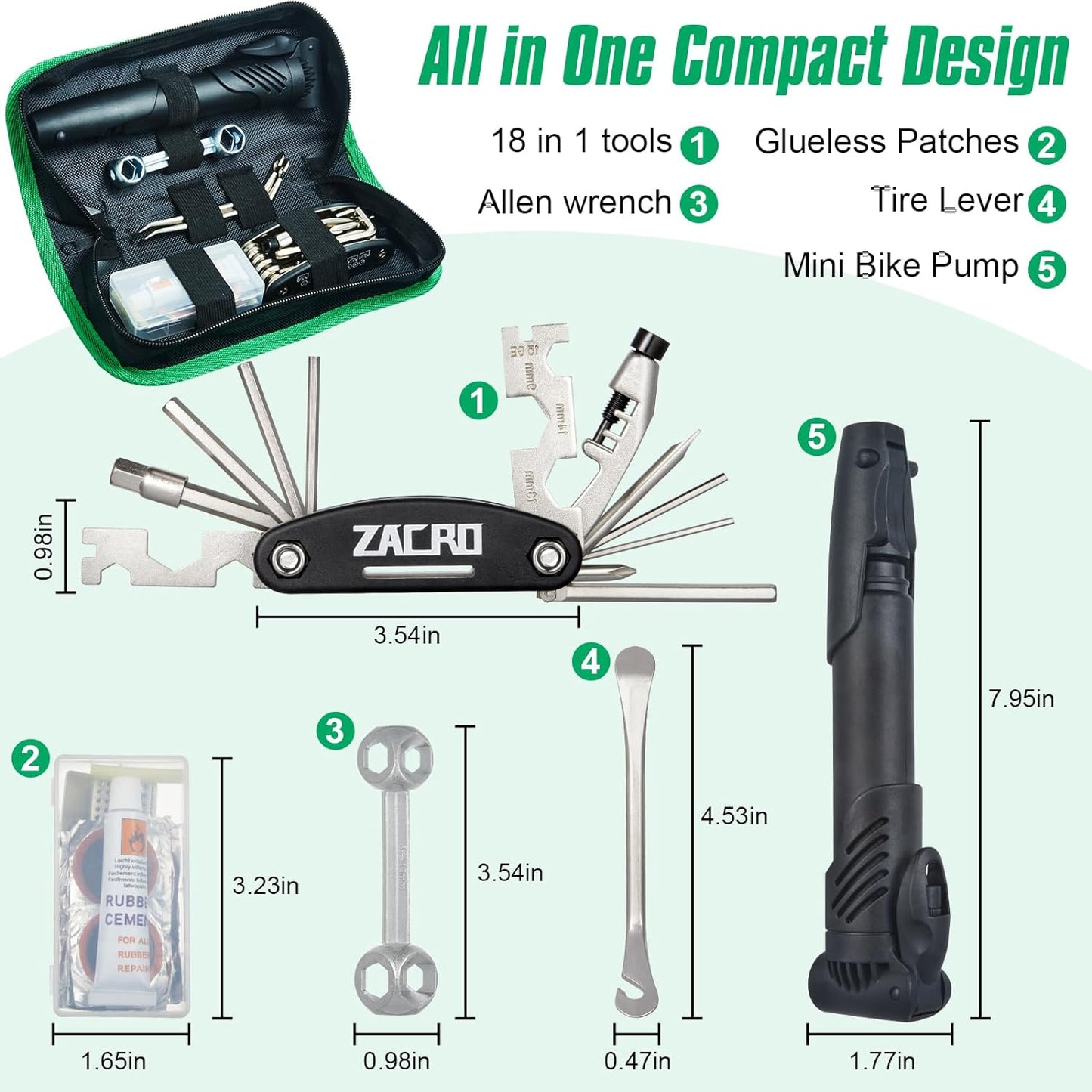 Zacro Bike Repair Kit