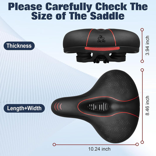 Comfortable Bike Seat for Men Women,, Outdoor & Indoor Bike