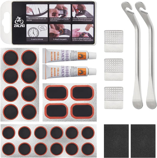 34 PCS Bike Tire Repair Kit, for Mountain MTB BMX Road Cycling Ebike Scooter