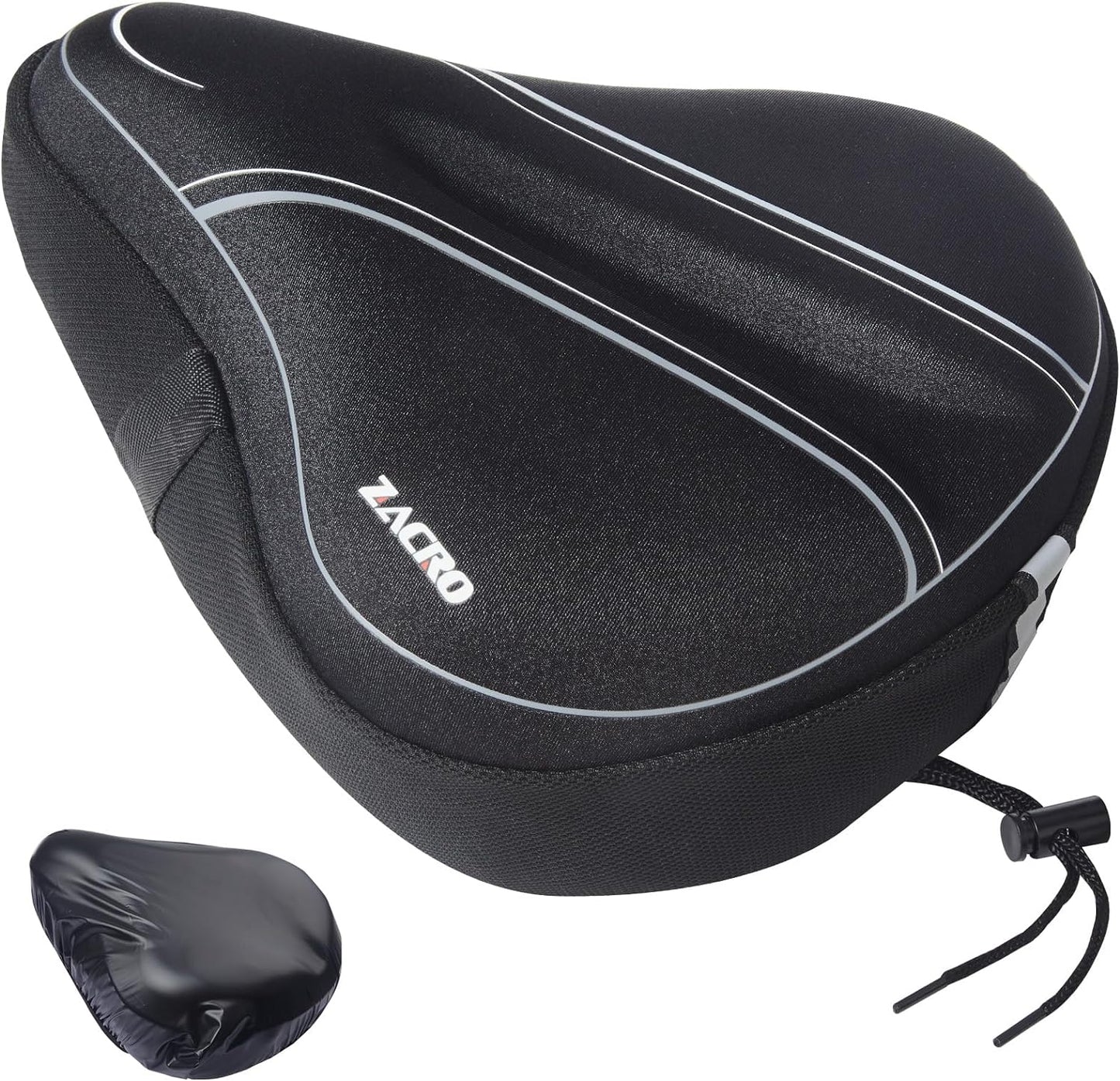 Zacro Bike Seat CushionUpgrade Memory Foam Padding Bicycle Seat Cover Extra Soft