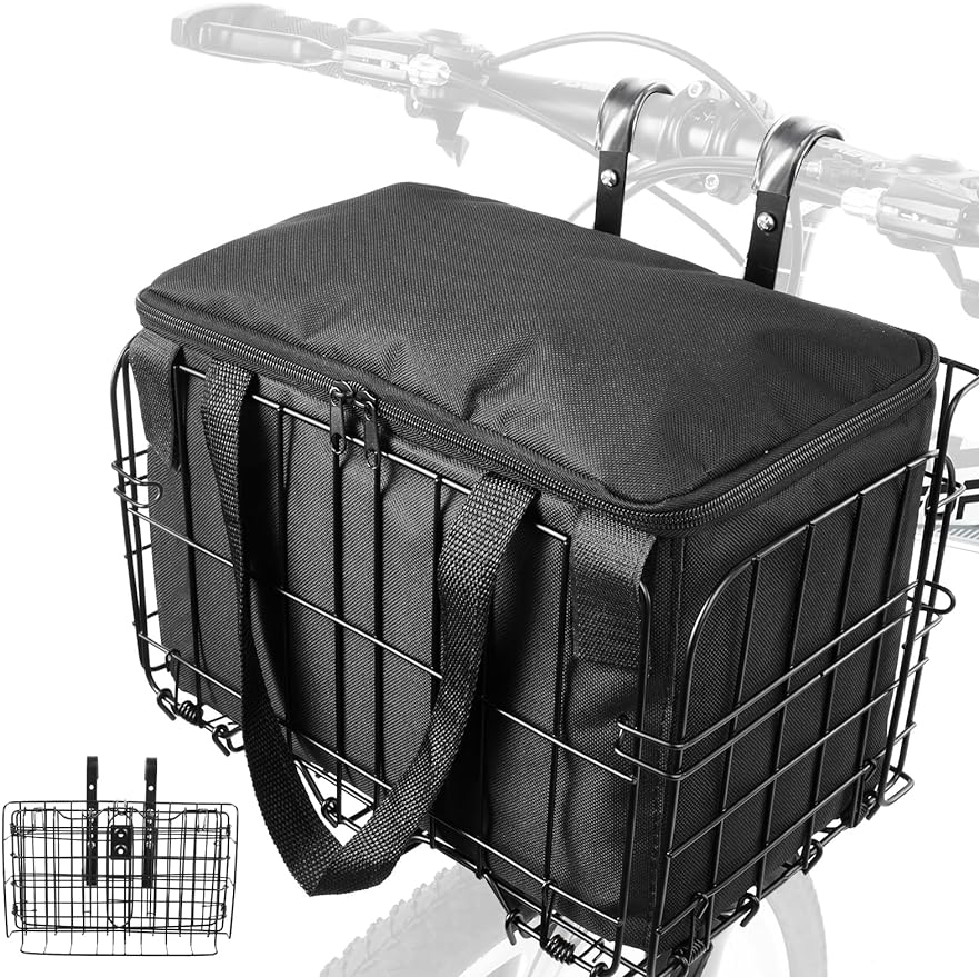 Zacro Bike Basket Front Folding