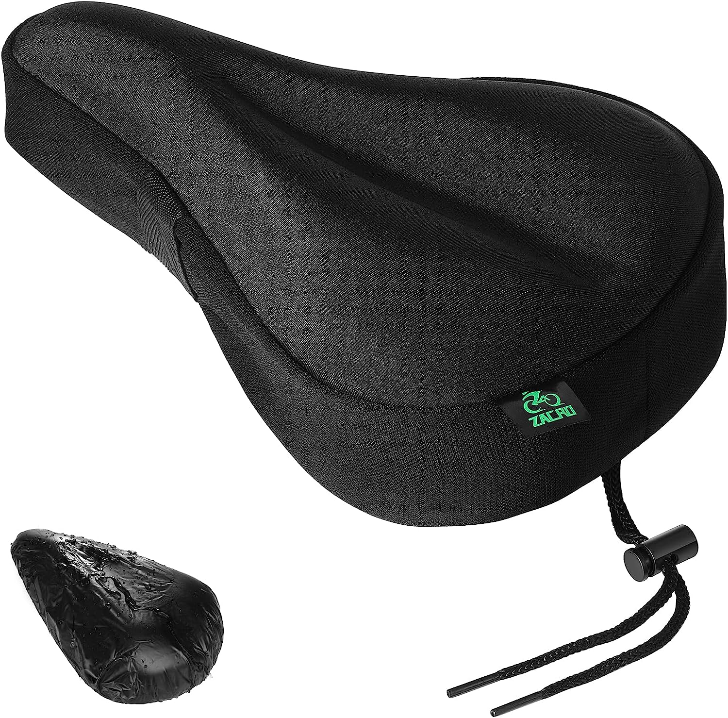 Zacro Bike Seat Cushion - Gel Padded Bike Seat Cover for Men Women Comfort,  Extra Soft Exercise Bicycle Seat Compatible with Peloton, Outdoor & Indoor