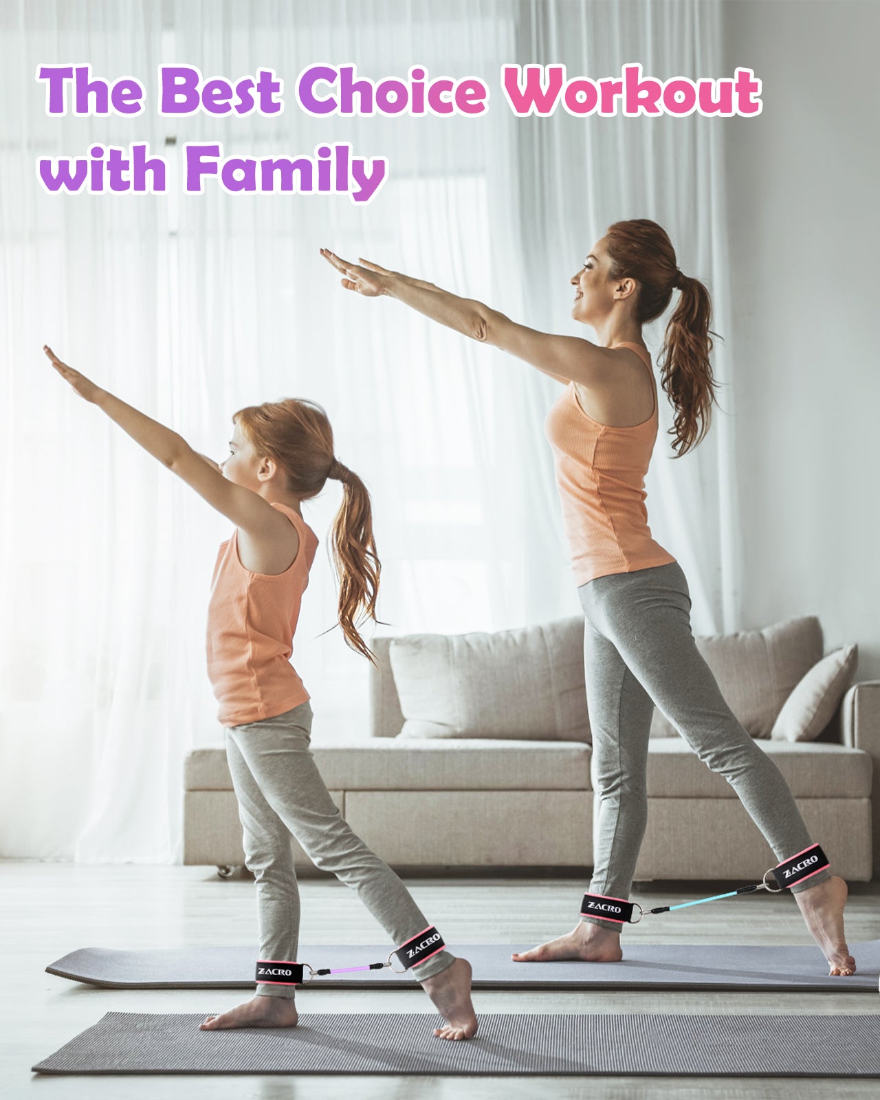 New WALITO Ankle Resistance Bands With Cuffs, Ankle Bands For Working