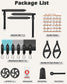 Zacro Pilates Bar with Resistance Bands, Pilates Bar with Ab Roller for Abs Workout, with 30/40/50 LBS Resistance Bands, Portable Home Gym Yoga Pilates Bar Kit for Full Body Workouts for Women and Men