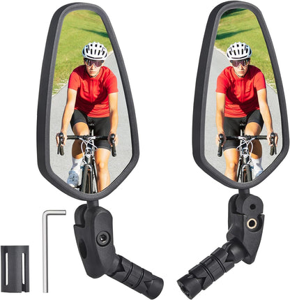 2 Pack Bike Mirror 360° Adjustable