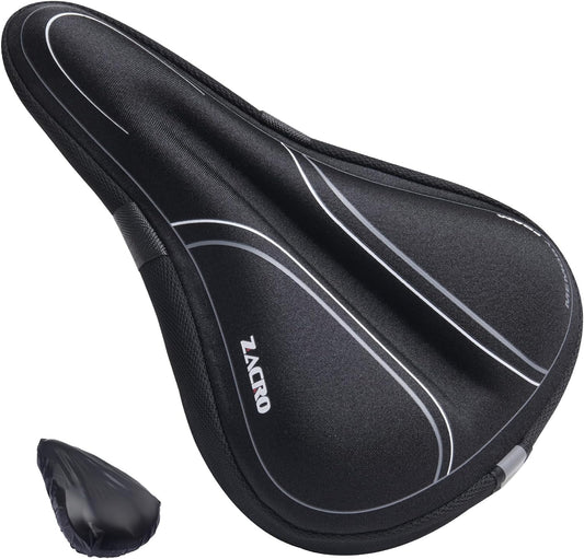 Zacro Bike Seat CushionUpgrade Memory Foam Padding Bicycle Seat Cover Extra Soft