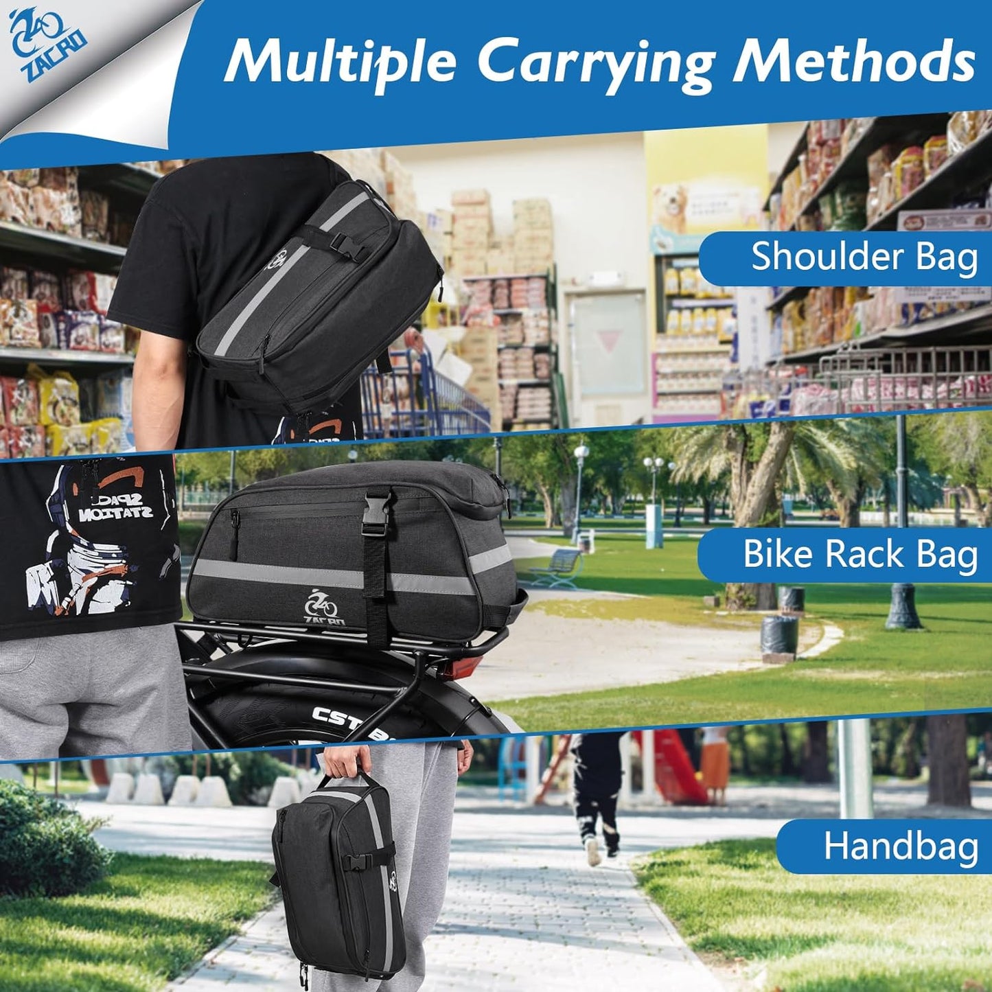 Bag For Rear Rack Zacro Bike Bag Rear Rack – Zacro Sport