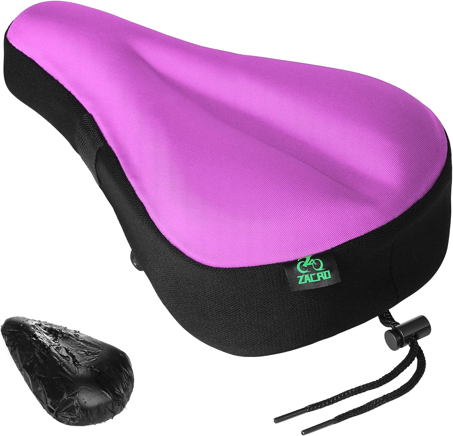 Purple Zacro Exercise Bike Seat Cushion - Large Gel Bike Seat Cover Extra  Comfort, Compatible With Indoor Bike, Spin Bike, Exercise Bike, Stationary  B