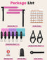 Zacro Pilates Bar Kit with Resistance Bands, 3-Section Pilates Bar with Adjustable Strap, Door Anchor, Handles and Foot Strap, Portable Home Gym Pilates Resistance Bar Kit for Full Body Workouts