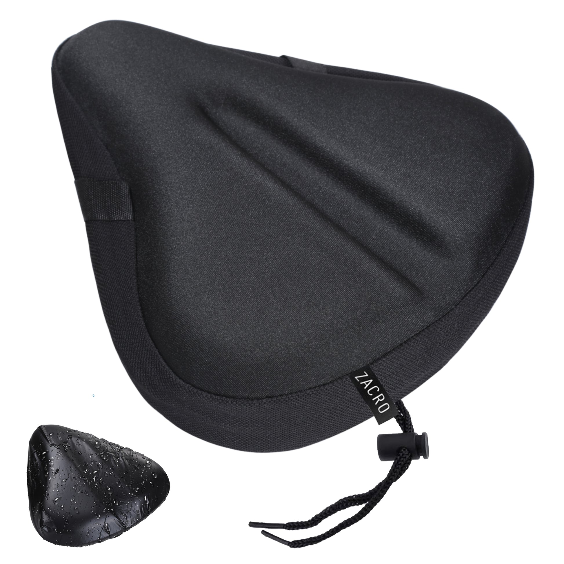  Blue Onion Gel Bike Seat Covers Black Cover with Night Riding  Safety Reflector - The Most Comfortable Exercise Bike Seat and E-Bike  Cushion Cover with Thicker Padding for Men 