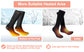 Zacro Heated Socks for Men & Women- 5000 mAh Battery Powered Electric Socks with Wash Bag, Battery Thermal Foot Warmer, Rechargeable Heating Socks for Hunting, Skiing, Hiking